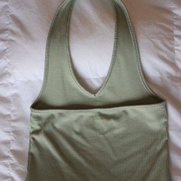 Green Halter Top - Picture 3 of 3
